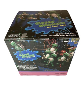 GREEN MACHINE THE FROG BAND おもちゃ レトロ 格安 1989 Metro Toys Green Machine The Frog Band in Original Box Turns