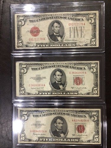 All 3 5 Dollar Red Seal Years! - Picture 5 of 10