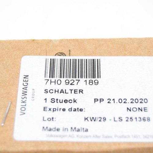 AUDI A6 C5 Clutch Pedal Switch Sensor 7H0927189 NEW GENUINE - Afbeelding 10 van 11