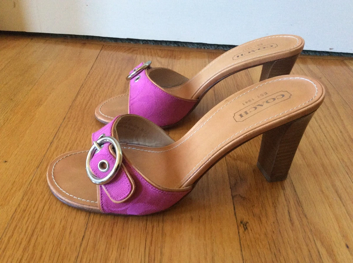 Coach store pink heels