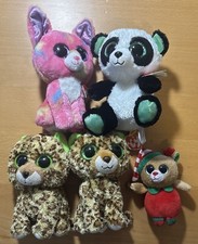 Lot Of 5 TY BEANIE BOOS-Big Eyes 3 With Tags