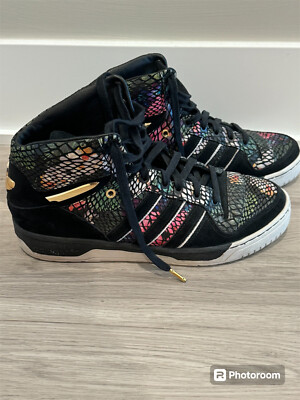 ADIDAS ORIGINALS BIG SEAN ATTITUDE HI HAWAII SNAKESKIN BLACK/GOLD MENS SIZE 11.5
