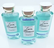 Bath and Body Works COASTAL HYDRANGEAS Shower Gel X3 NEW 10 OZ