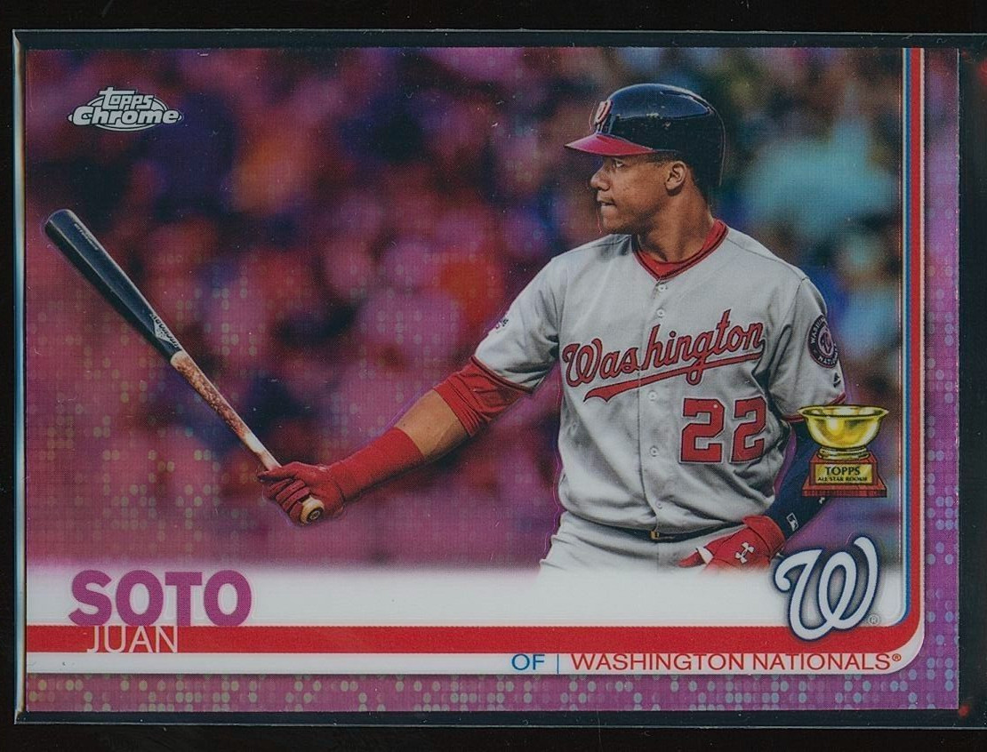 Juan Soto 2019 Topps Chrome Pink Refractor #155