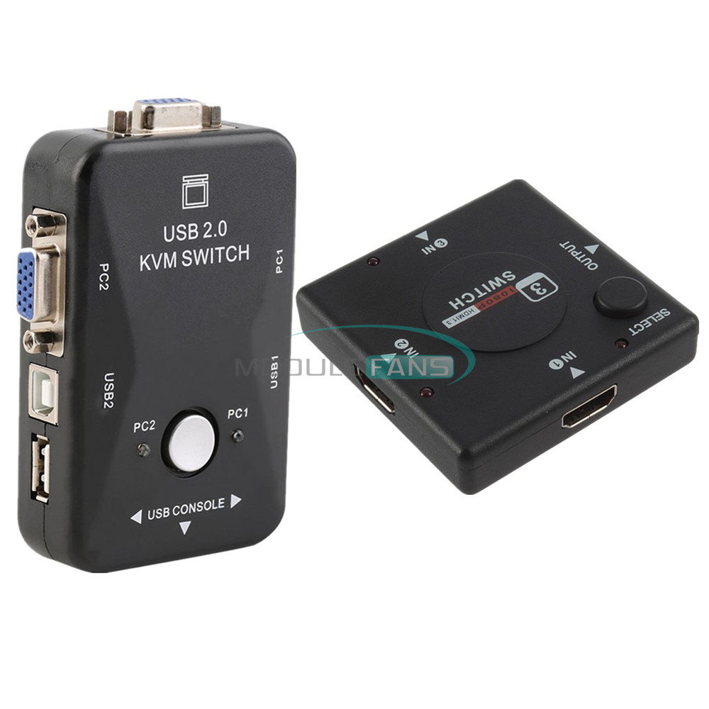 Mini Switcher Definition Video 2/3 Port KVW HDMI Switch Splitter for