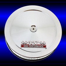 Air Cleaner For 327 Chevy Engines With 327 High Performance Emblem Chrome Sbc