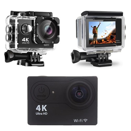 Action Camera Ultra HD 4K/30fps WiFi 2.0-inch 170D Underwater Waterproof Helmet - Picture 10 of 11