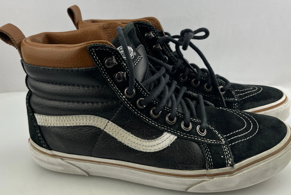 Mens vans leather high tops Clearance