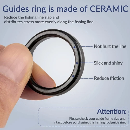 26Pcs Angelruten Reparaturset Ring Keramik O-Ringe Rutenauge Führungsring Rute - Bild 3 von 9