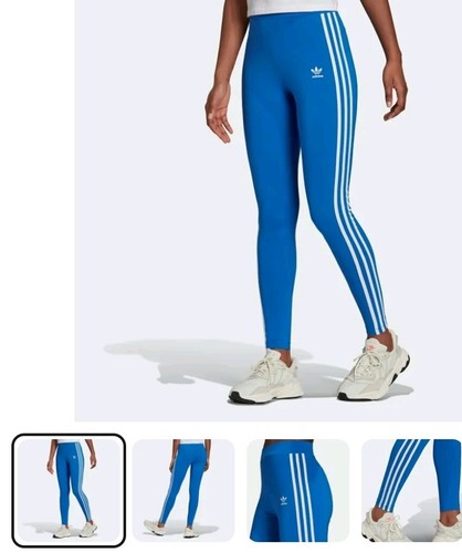 Trefoil CrewNeck Sweatshirt + Leggings Bluebird 2Pc Set Size XL/L ED7582 HO9427 - Picture 5 of 8