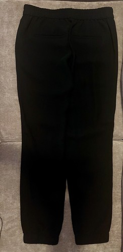 J. CREW WOMENS POLYESTER BLACK CREPE JOGGER STYLE TROUSERS Size 00 - Picture 2 of 8