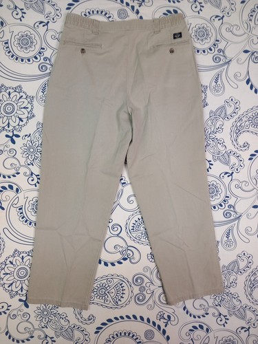 DOCKERS MADE IN USA VINTAGE PANTS 36X30 PANTALONI UOMO COTONE CON PENCE KHAKIS - Imagen 13 de 20