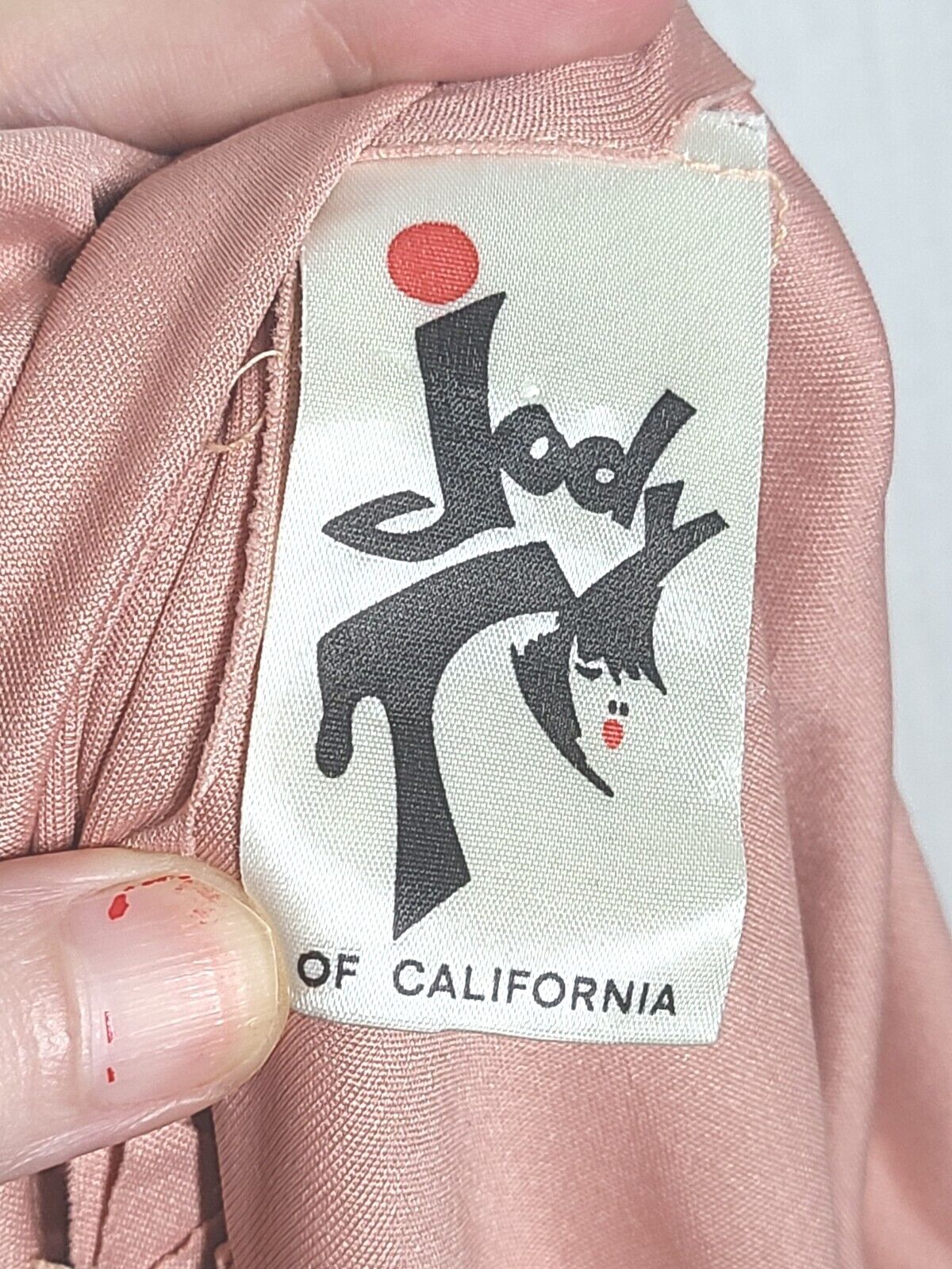 Vtg 70s Jody T of California Liquid Knit Gown Emp… - image 3