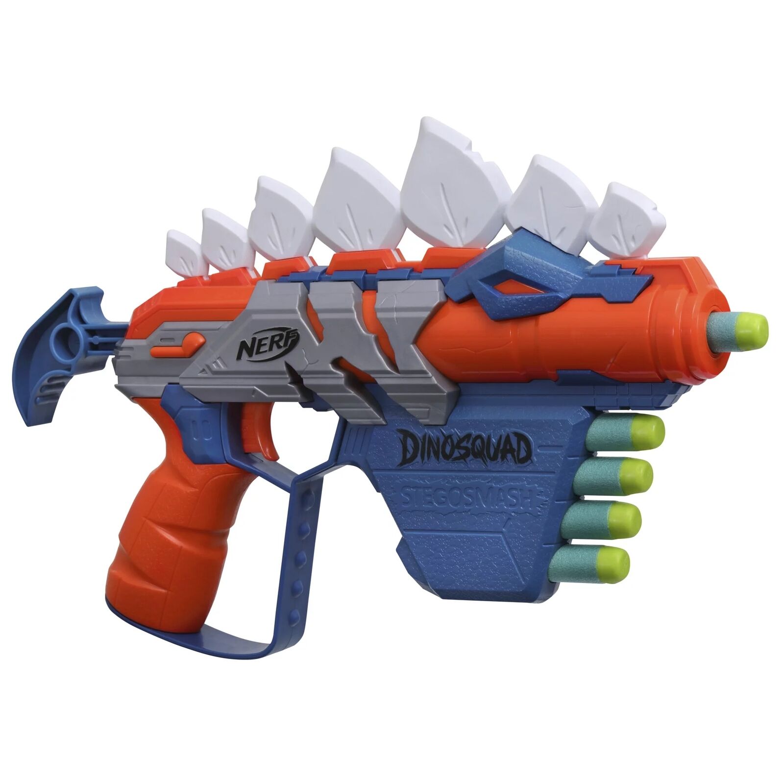 NERF Dinosquad Stegosmash Dart Blaster Ages 8+ Toy Gun Fire Dinosaur Dino  Play