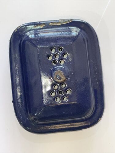Vintage altes Sammlerstück Geschirr Porzellan Emaille Geschirr Seifenbox sauberer Zustand - Bild 1 von 4