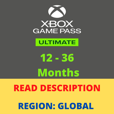 Xbox Game Pass Ultimate (Game Pass+Live Gold) 12,24, 36 Months | GLOBAL  Region