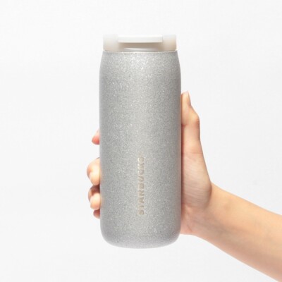 STARBUCKS カンシェイプ 355ml シルバー グリッター スターバックス カンシェイプ ステンレスボトル シルバー