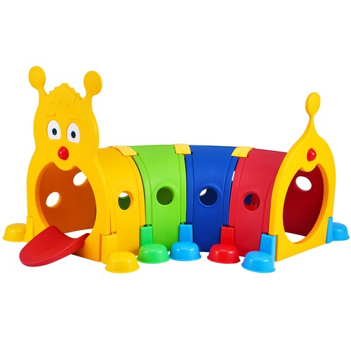 VEVOR Caterpillar enfants jouet tunnel pop-up pour tout-petits ou animaux de compagnie 4 sections - Photo 10 sur 12