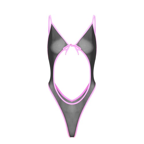 Women Bodysuit Sexy Rompers Naughty Jumpsuit Leotard Lingerie Lace-Up Underwear - Bild 5 von 60