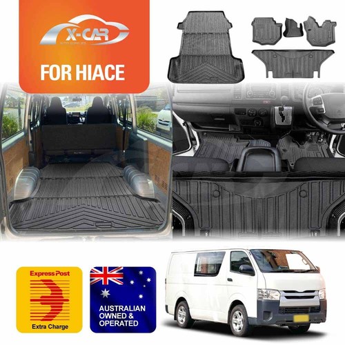 3D All-Weather Floor Mats for Toyota HiAce 2005-2018 Boot Liner Cargo Trunk Mat - Picture 1 of 46