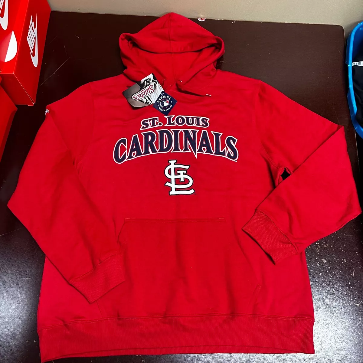 Stitches Shirts | Stitches Mens Red St. Louis Cardinals MLB Baseball Pullover Hoodie Size S L | Color: Red | Size: S | Jayjay717's Closet