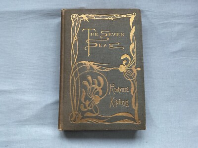 Old Book / Altes Buch 1899 Rydyard Kipling   The Seven Seas   New York Original 