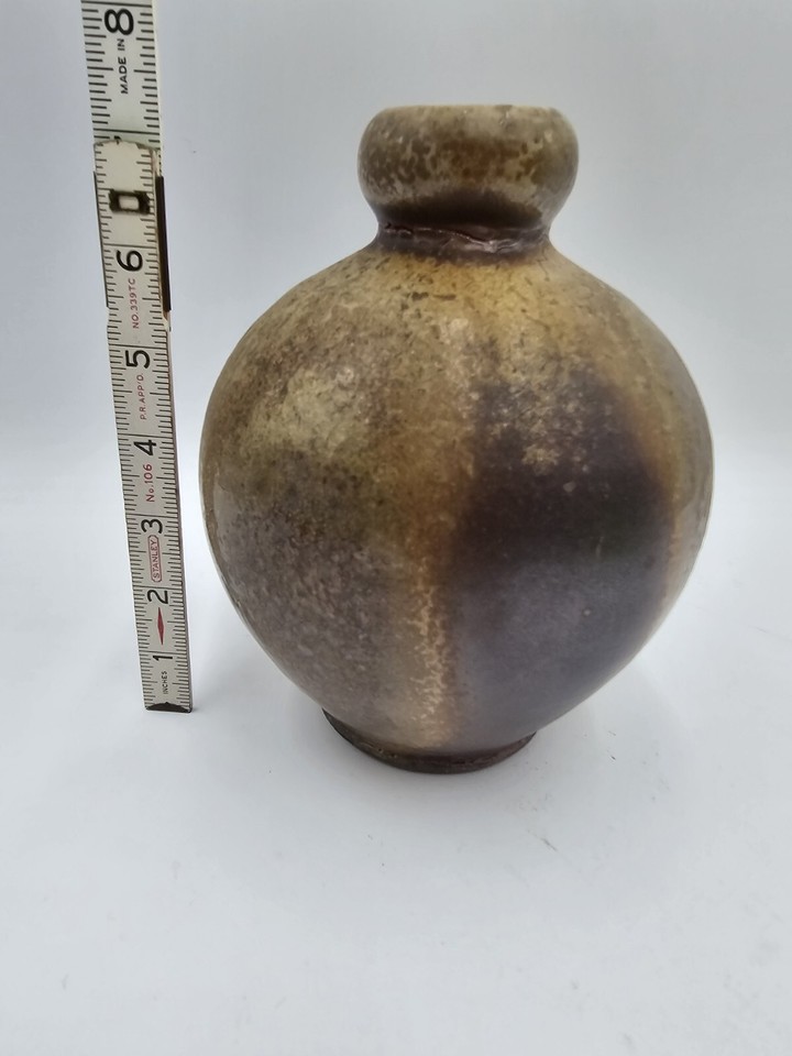 2004 Salt Glaze Vessel Vase Jug Rustic Primitive 7 1/4” Tall eBay