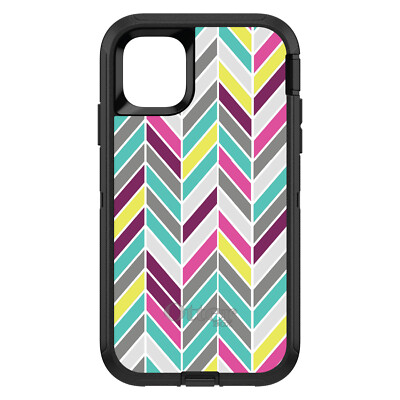 OtterBox Defender for iPhone / Samsung Galaxy - Pink Purple Teal Herringbone