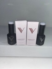 2 new v beauty milky white rubber base UV/LED Flexible polish, damaged box