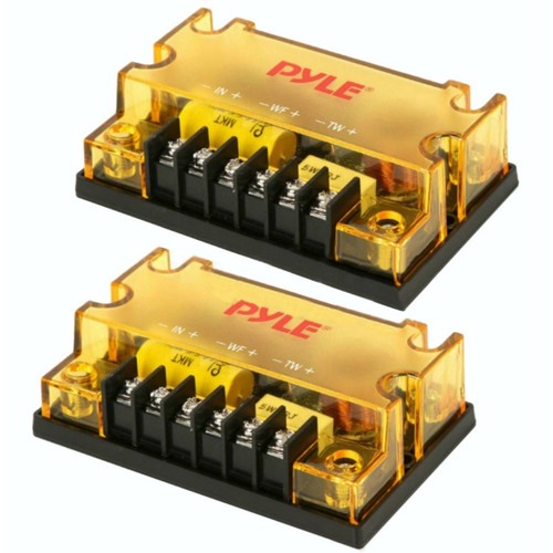 1 kit A 2 vie PYLE PLG6C 16,5 cm 400 watt max woofer tweeter crossover auto - Foto 9 di 10