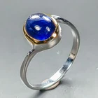 Handmade Blue Sapphire Ring 925 Sterling Silver Size 7 /R465936
