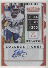 2020 Contenders Draft Picks Building Blocks Ticket /10 Bryce Hall #174 Auto 01xd