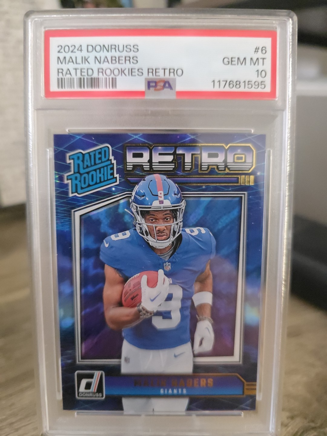 Malik Nabers 2024 Donruss Rated Rookie Retro #6 PSA 10 🔥🔥