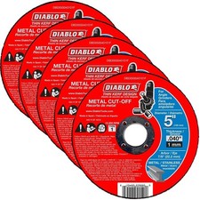Diablo Genuine 5 Pack of 5 in. Metal Cut Off Disc - Thin Kerf DBD050040101F-5PK