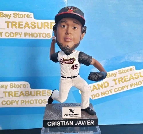 MIDWEST LEAGUE CRISTIAN JAVIER 7" BOBBLEHEAD Quad City River Bandits Astros mlb