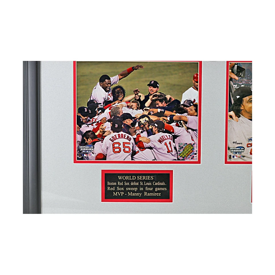 2004 Boston Red Sox Curse Reversed World Series Framed 26x29 Collage - Image 4 of 4