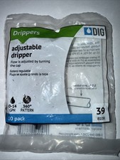 DIG Adjustable Drip Emitter Model B10B, 10 Pa...