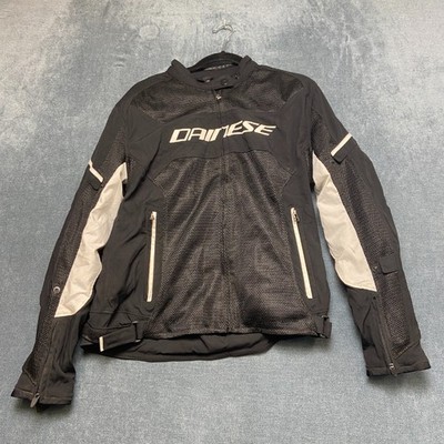 Dainese Air Frame D1 Tex Jacket Womens 48 Black White Long Sleeve 