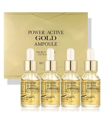 EUNYUL Gold Active Power Ampoule Serum Set 4pcs | Anti-Aging & Hydrating