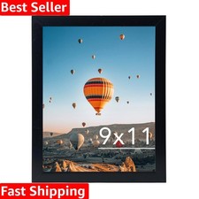 Chic 9x11 Wall Gallery Frame in Black - Vertical/Horizontal Mounting Options