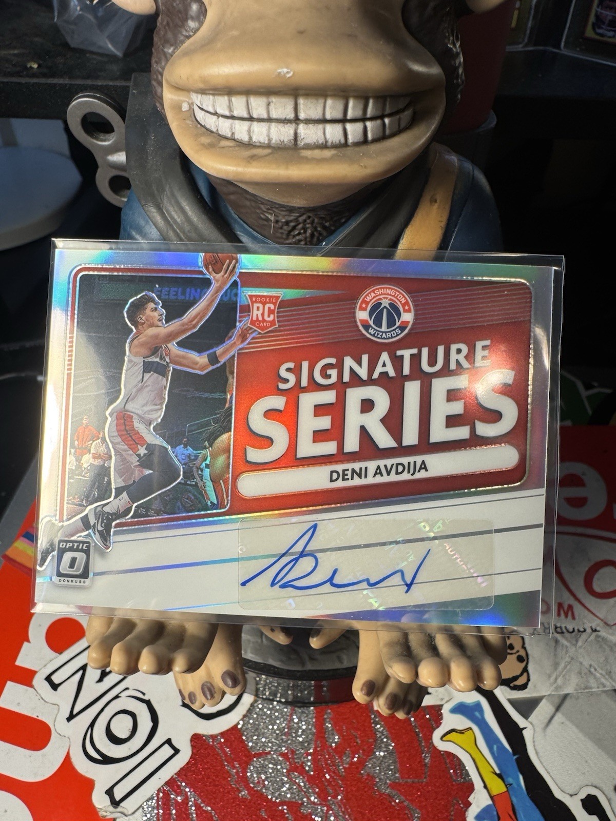 2020-21 DENI AVDIJA AUTO PANINI DONRUSS OPTIC RC Silver SIGNATURE SERIES