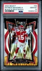 2024 Panini Select - Concourse Patrick Mahomes II #33 Black & Gold Shock Prizm