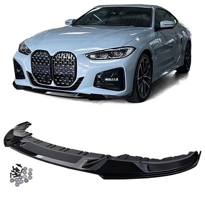 Front Spoiler Lippe Performance Schwarz Glanz passt für 4er BMW G26 Gran Coupe
