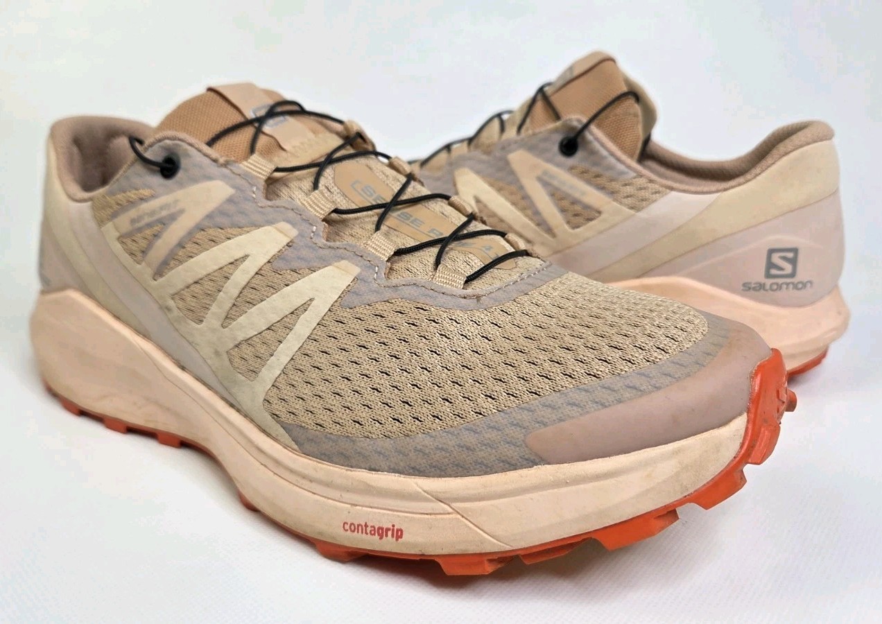 Salomon Womens Sense Ride 4 Pink Athletic Running Hiking Shoes Sneakers Size 9