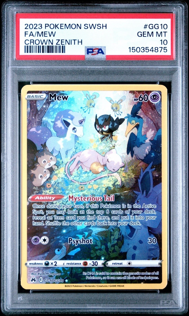 Mew Pokémon TCG Professional Sports Authenticator (PSA) Grade 10