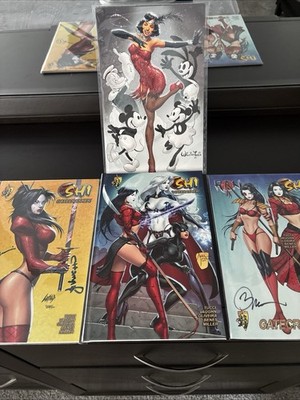 Shi: GateCrasher Gn Books , Calendar, Cards Signed by Billy Tucci & JC Vaughn