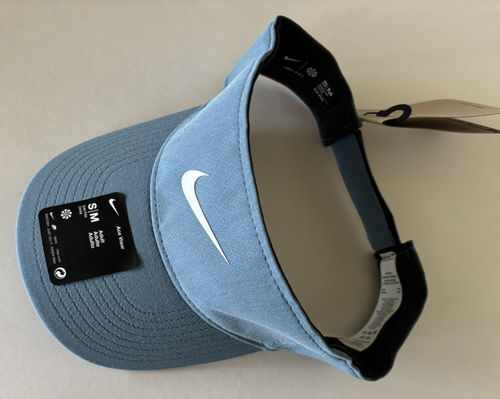 Nike Ace Golf Visor S/M Tennis Pickleball Men Women Smokey Blue HJ3689-006 NWT - Picture 2 of 8