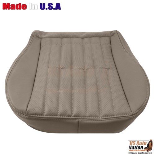1997-2002 For Chevy Camaro Genuine Leather Perf Front Bottom Covers Tan - Picture 7 of 9