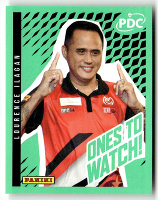 Panini 2025/26 PDC World Darts Sticker No. 154 Lourence Ilagan Ones to Watch!