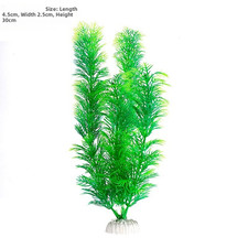 Künstliche Aquarium Pflanze Set 30CM Grün PE Kunststoff 5 Stück für Becken D